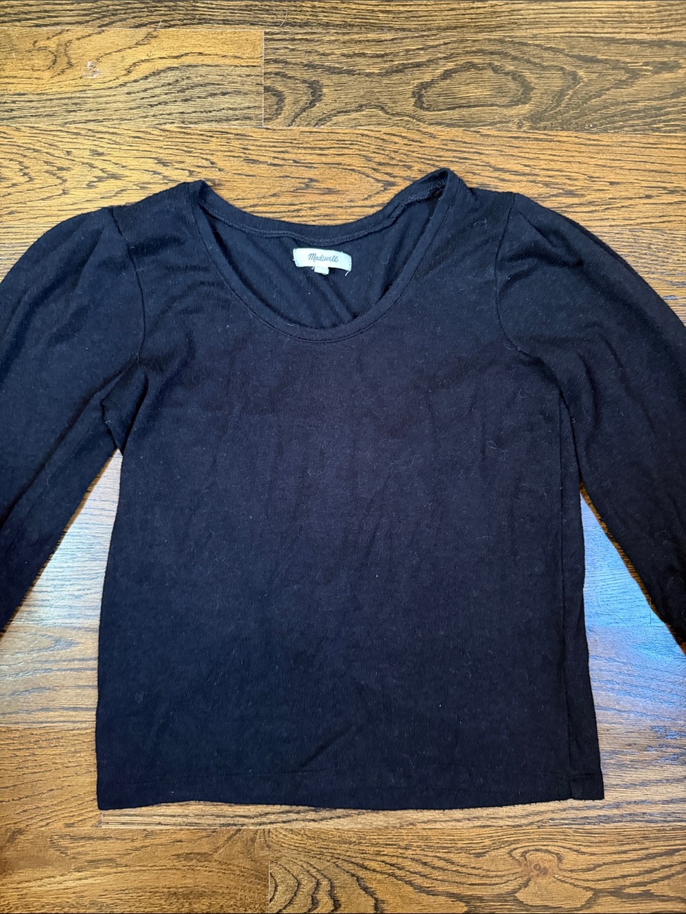 Madewell Scoop Neck Black Sweater